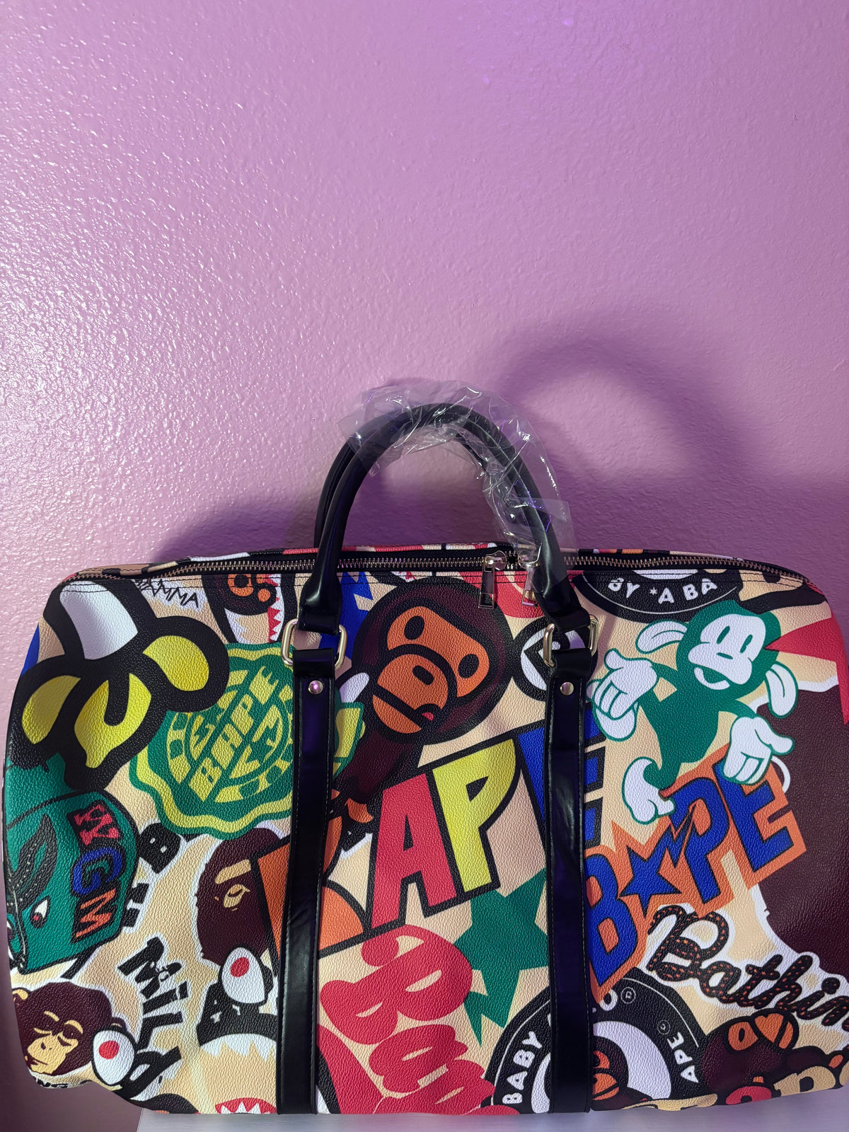 Graffiti Duffel Bag (Tan)