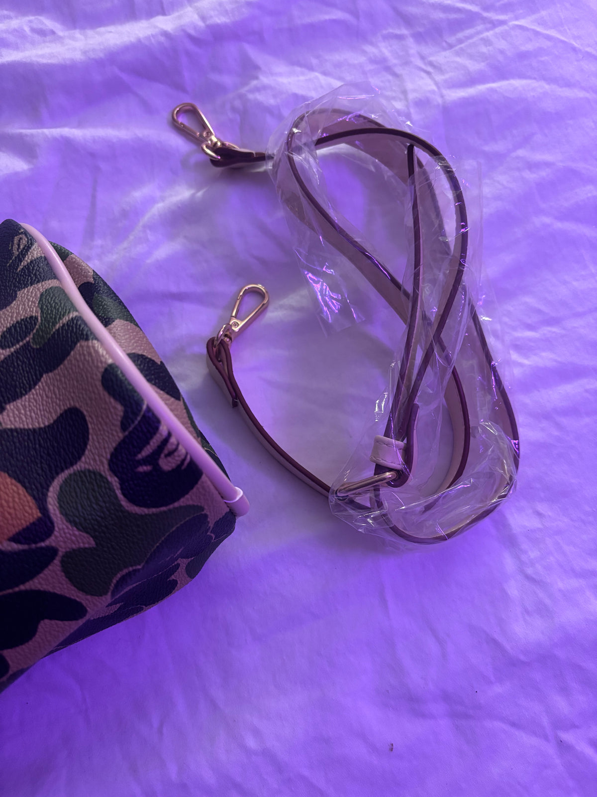 Brown HK Camo X APE Handbag