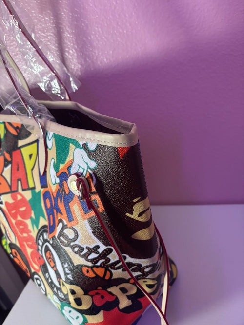 Graffiti Custom Tote Bag (Tan)