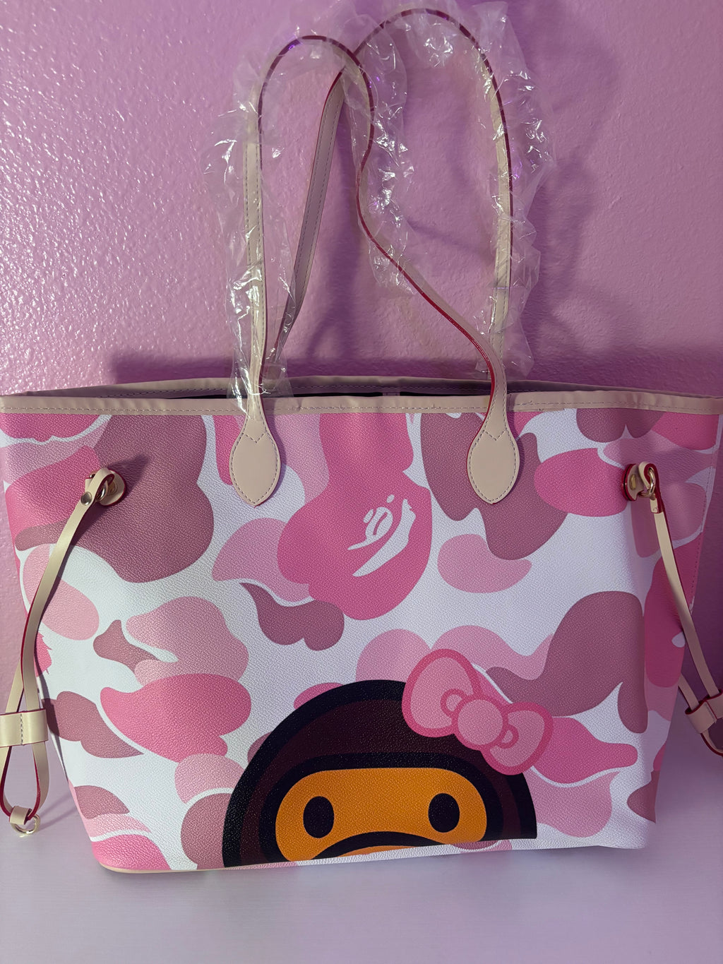 Pink Bow Milo Custom Tote Bag PRE ORDER