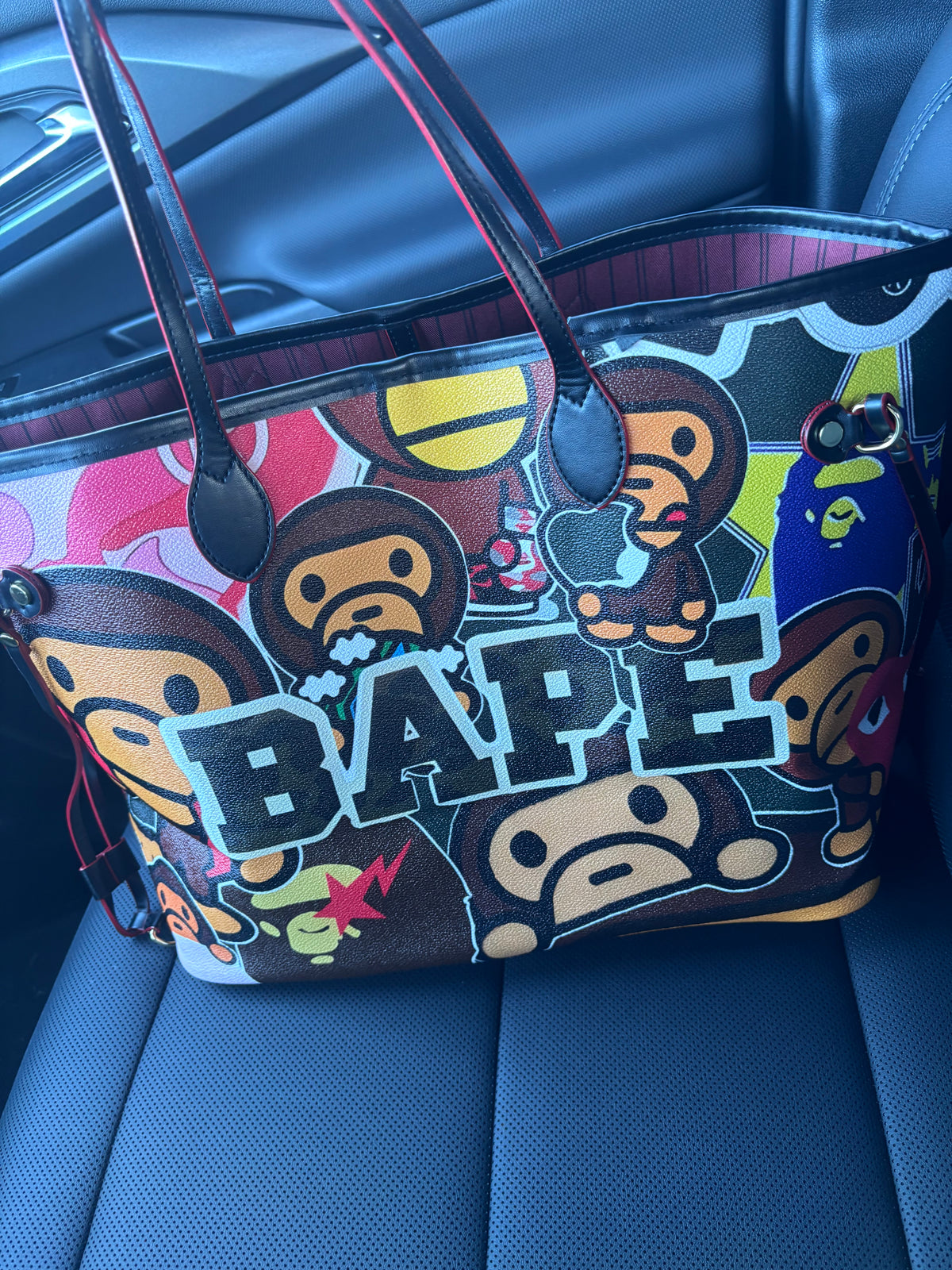 Graffiti tote bag (Black)